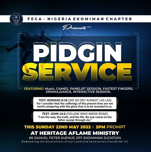News alert: Ekom Imam speaks Pidgin English on fellowship day